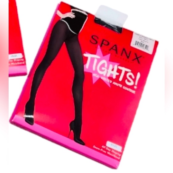 SPANX Assets opaque shaping tights black 7 - Picture 1 of 3